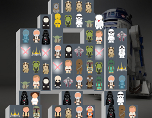 Mahjong r2d2 - jeu starwars gratuit